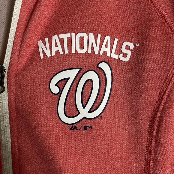 EUC Majestic Washington Nationals Athletic Jacket Medium - Picture 2 of 7